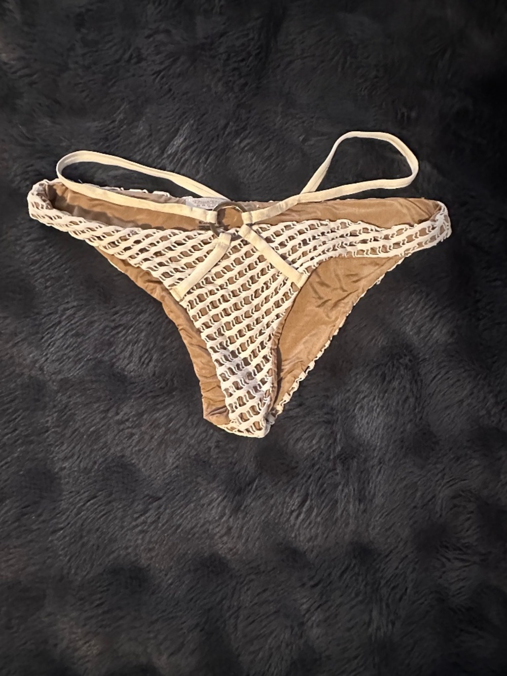 Beach Bunny Bronze Ivory Crochet Bikini Bottom